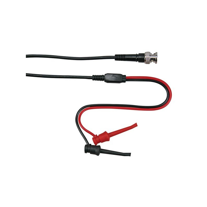 Velleman TLM56 BNC naar 2 Klemtestpennen 30VAC/60VDC 1A 100cm Velleman TLM56 BNC naar 2 Klemtestpennen 30VAC/60VDC 1A 100cm