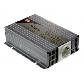 Mean Well - Dc-Ac Inverter Met Zuivere Sinusgolf - 200 W - Duits Stopcontact