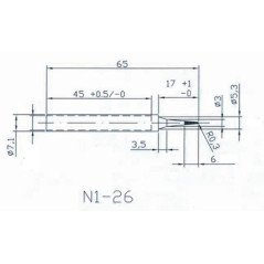 HQ SOLDER/TIP2 soldeerpunt spits 0.3mm