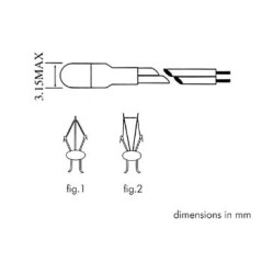 Velleman LAMPM30860 Mini Lamp 3mm 8V 60mA