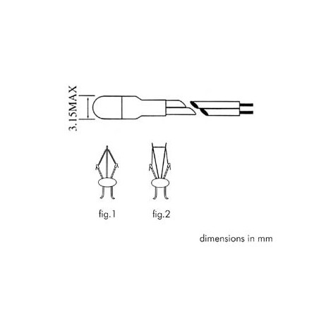 Velleman LAMPM30860 Mini Lamp 3mm 8V 60mA