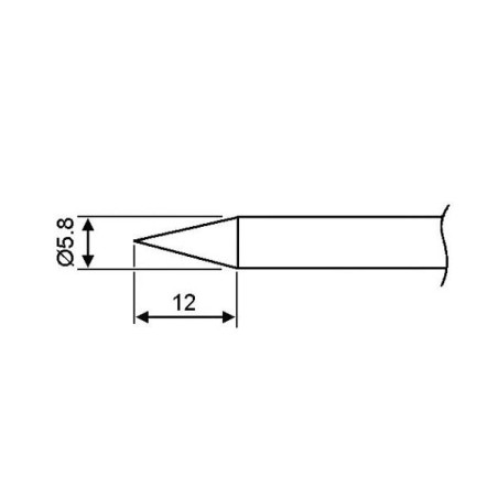 Velleman BITSI60 soldeerpunt spits 0.8mm