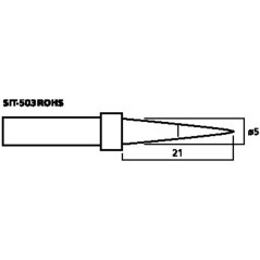 Monacor SIT-503ROHS soldeerpunt spits 0.5mm