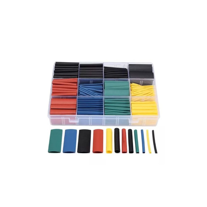 Soldeerbout-shop N576 krimpkous assortiment 530-delig kleuren Soldeerbout-shop N576 krimpkous assortiment 530-delig kleuren