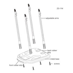 Soldeerbout-shop ZD-11M-1 helpende hand 4-voudig