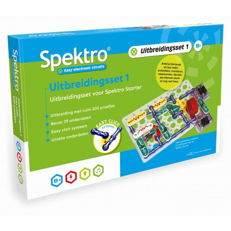 Spektro Uitbreidingsset 1 Elektriciteit experimenteerset 29-delig