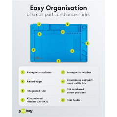 Goobay 61670 Siliconen soldeermat antistatisch 45 x 30cm