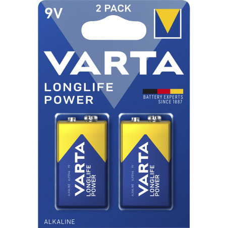 Varta High Energy 9V Alkaline blokbatterij