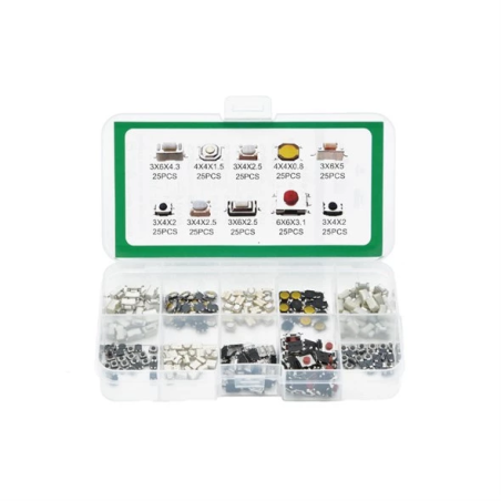 Soldeerbout-shop SMD micro-switches assortiment 250-delig