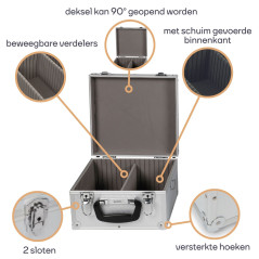 Perel CD-Koffer voor 40 CD's  280 X 268 X 160mm