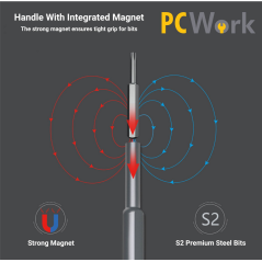 PCWork PCW08B mini-schroevendraaierset 48-delig