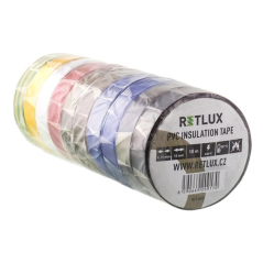 Retlux RIT010 Isolatietapeset kleurenmix 15mm x 10m (set van 10 stuks)