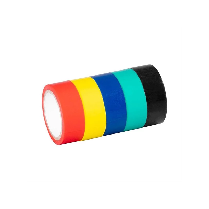 Strend Pro 2173060 Isolatietapeset kleurenmix 19mm x 5m (set van 5 stuks) Strend Pro 2173060 Isolatietapeset kleurenmix 19mm x 5m (set van 5 stuks)