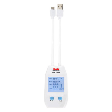 UNI-T UT658DUAL USB-A en USB-C tester en meter