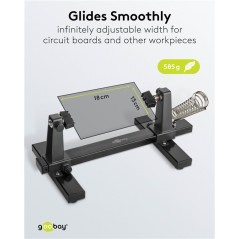 Goobay 76559 Verstelbare printplaathouder met soldeerbouthouder