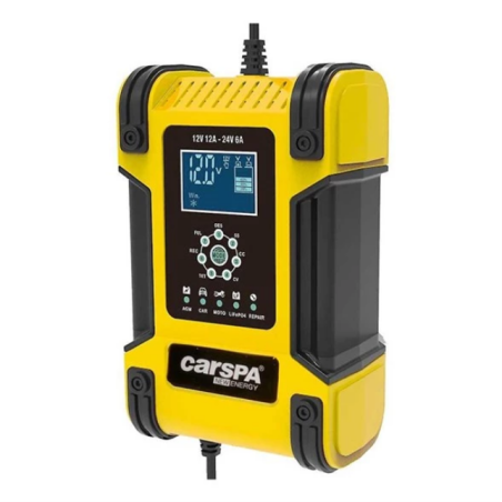CarSPA New energy Smart accu-lader 12V 12A - 24V 6A