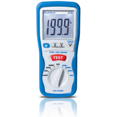PeakTech 2715 Digitale lusimpedantietester & kortsluitstroomtester (LOOP/PSC)