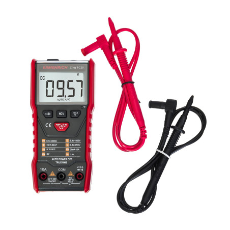 Ermenrich TC20 Digitale multimeter (rood)
