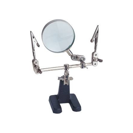 Levenhuk ZF9 Derde hand met vergrootglas | Soldeerbout-shop.nl