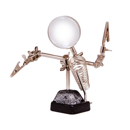 Levenhuk ZF11 Derde hand met vergrootglas en soldeerbouthouder