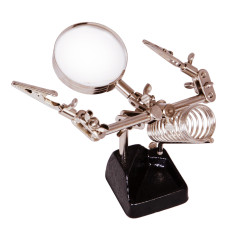 Levenhuk ZF11 Derde hand met vergrootglas en soldeerbouthouder