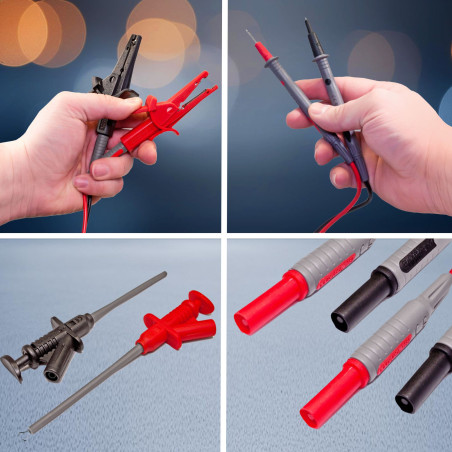 PeakTech 8200 Meetsnoerenset met diverse accessoires 14-delig