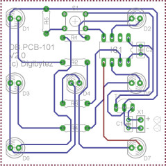 Digibytez DBMK101 LED dobbelsteen soldeerkit