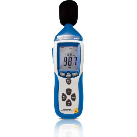 PeakTech 8005 Decibelmeter dBA en dBC met datalogger