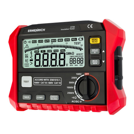Ermenrich ET50 Isolatiemeter | Soldeerbout-shop.nl