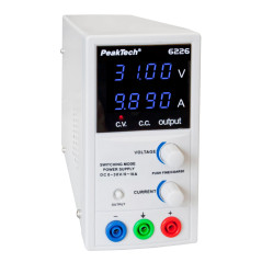 PeakTech 6226 Labvoeding 0-30VDC & 0-10A