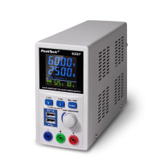 PeakTech 6227 Labvoeding 0-60VDC & 0-5A en 2x USB | Soldeerbout-shop.nl