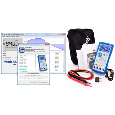 PeakTech 4390 Digitale multimeter met USB-interface