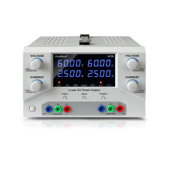 PeakTech 6190 Dubbele labvoeding 2x 0-60VDC & 0-2,5A | Soldeerbout-shop.nl