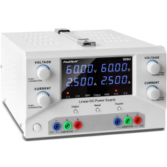 PeakTech 6190 Dubbele labvoeding 2x 0-60VDC & 0-2,5A