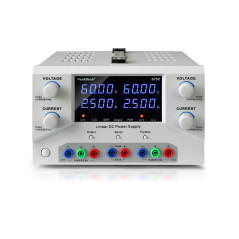 PeakTech 6192 Dubbele labvoeding 2x 0-60VDC & 0-2,5A + 5V & 1A en USB-interface | Soldeerbout-shop.nl