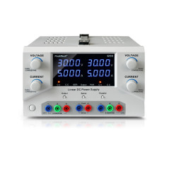 PeakTech 6193 Dubbele labvoeding 2x 0-30VDC & 0-5A + 5V & 1A en USB-interface | Soldeerbout-shop.nl