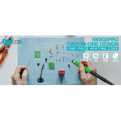 Bakon BK602 PRO SMD hetelucht- en soldeerstation | Soldeerbout-shop.nl