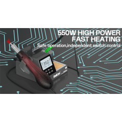 Bakon BK602 PRO SMD hetelucht- en soldeerstation | Soldeerbout-shop.nl