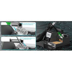Bakon BK602 PRO SMD hetelucht- en soldeerstation | Soldeerbout-shop.nl