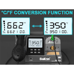 Bakon BK602 PRO SMD hetelucht- en soldeerstation | Soldeerbout-shop.nl
