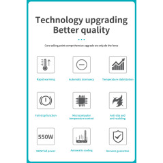 Bakon BK858 hetelucht SMD soldeerstation 550Watt | Soldeerbout-shop.nl