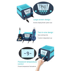 Bakon BK881 SMD hetelucht- en soldeerstation | Soldeerbout-shop.nl