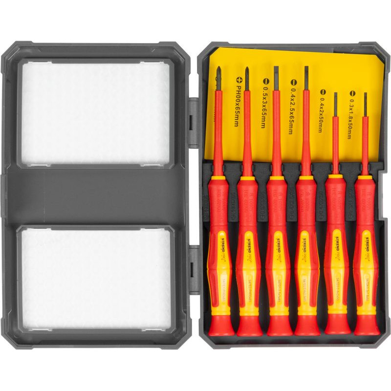 Strend Pro 2250874 mini-schroevendraaierset 6-delig Strend Pro 2250874 mini-schroevendraaierset 6-delig