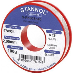 Stannol S321 477647 soldeertin 1mm 100gram | Soldeerbout-shop.nl
