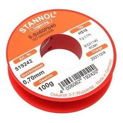 Stannol HS10 520748 soldeertin 1,2mm 100gram | Soldeerbout-shop.nl