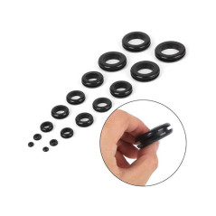 Soldeerbout-shop O279 Rubberen kabeldoorvoerenset open 200-delig | Soldeerbout-shop.nl