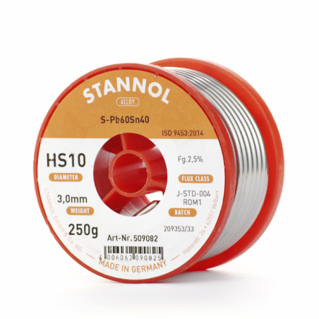 Stannol HS10 507970 soldeertin 1,5mm 250gram | Soldeerbout-shop.nl