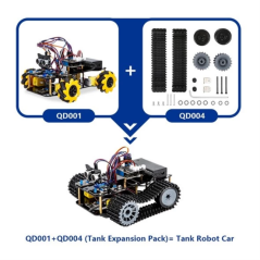 Acebott QD004 Tank rupsbanden uitbreidingskit voor QD001 Smart Car