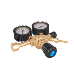 GEKO G80033 CO2 en Argon gasdrukregelaar instelbaar tot 5Bar | Soldeerbout-shop.nl