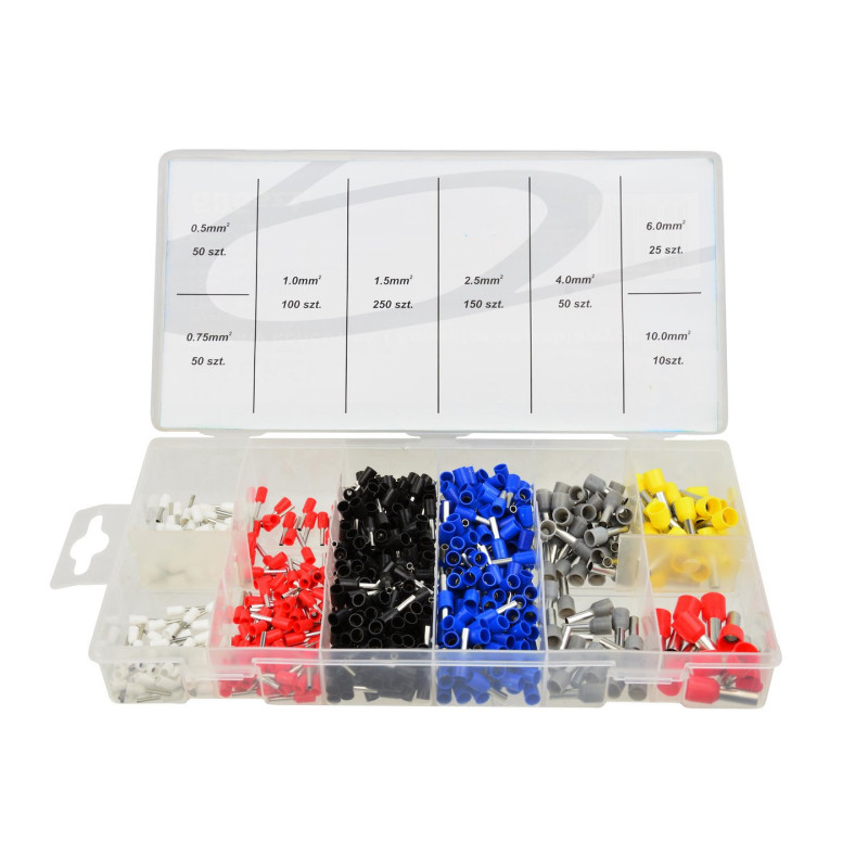 GEKO G02815 adereindhulzenassortiment 0,5mm² tot 10mm² (685 stuks) GEKO G02815 adereindhulzenassortiment 0,5mm² tot 10mm² (685 stuks)